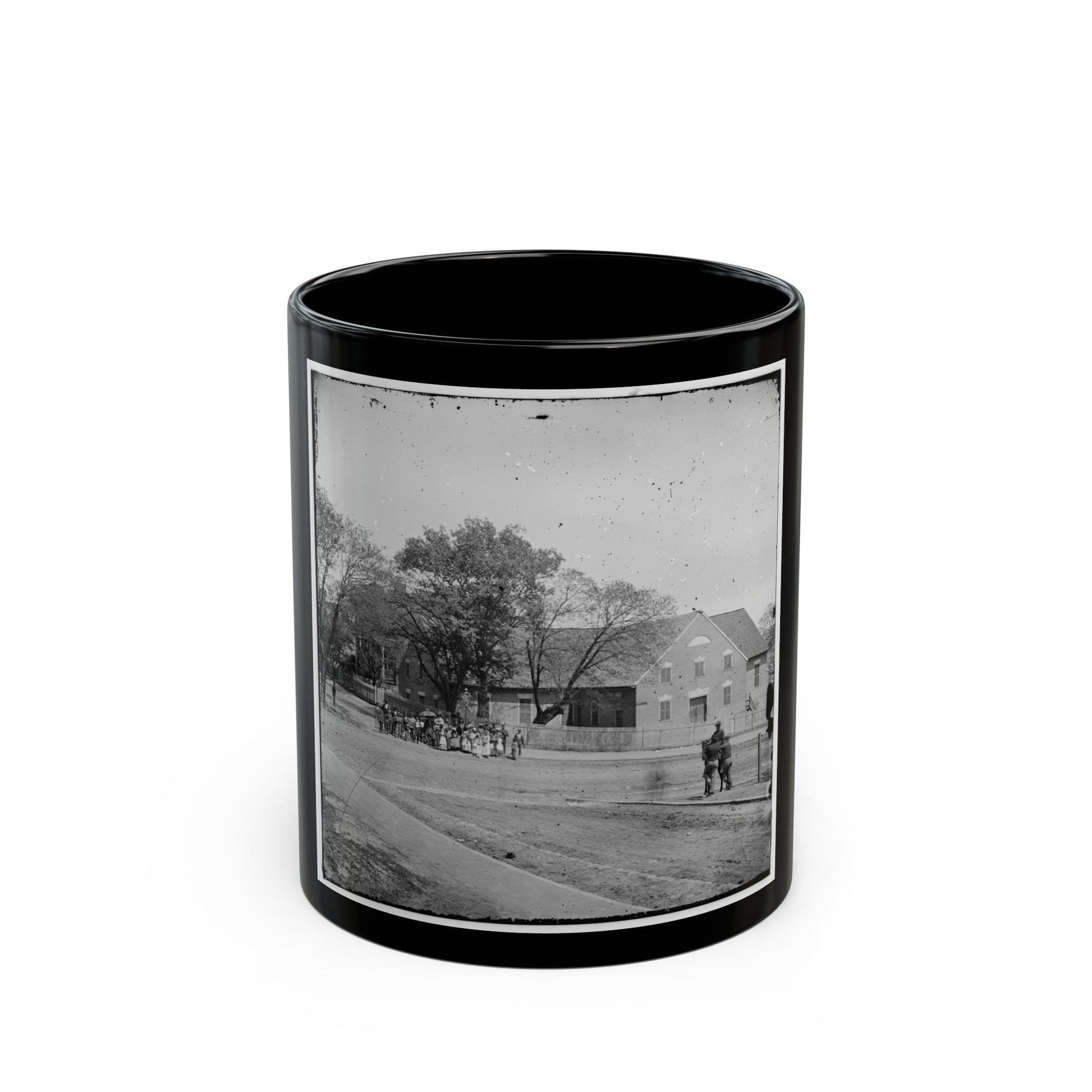 Richmond, Va. First African Church (Broad Street) (U.S. Civil War) Black Coffee Mug-11oz-The Sticker Space