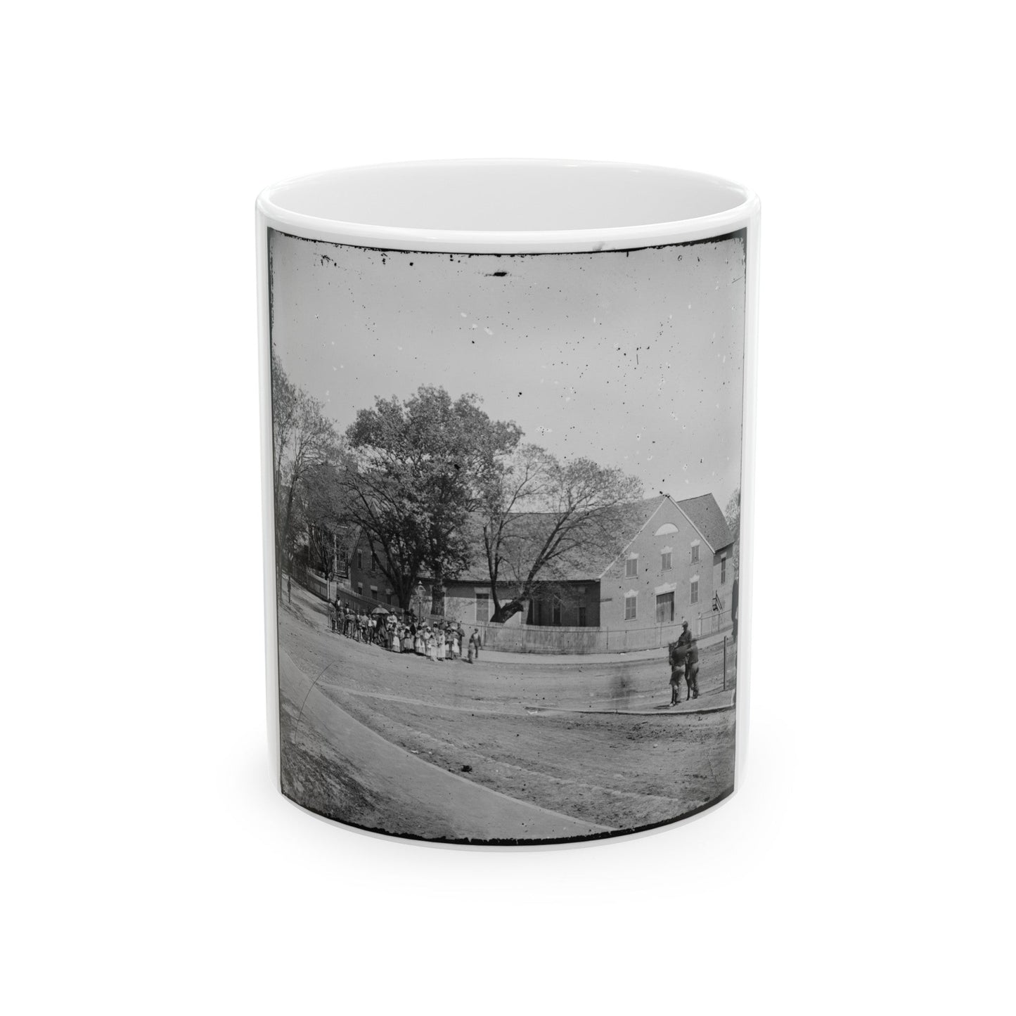 Richmond, Va. First African Church (Broad Street) (U.S. Civil War) White Coffee Mug-11oz-The Sticker Space