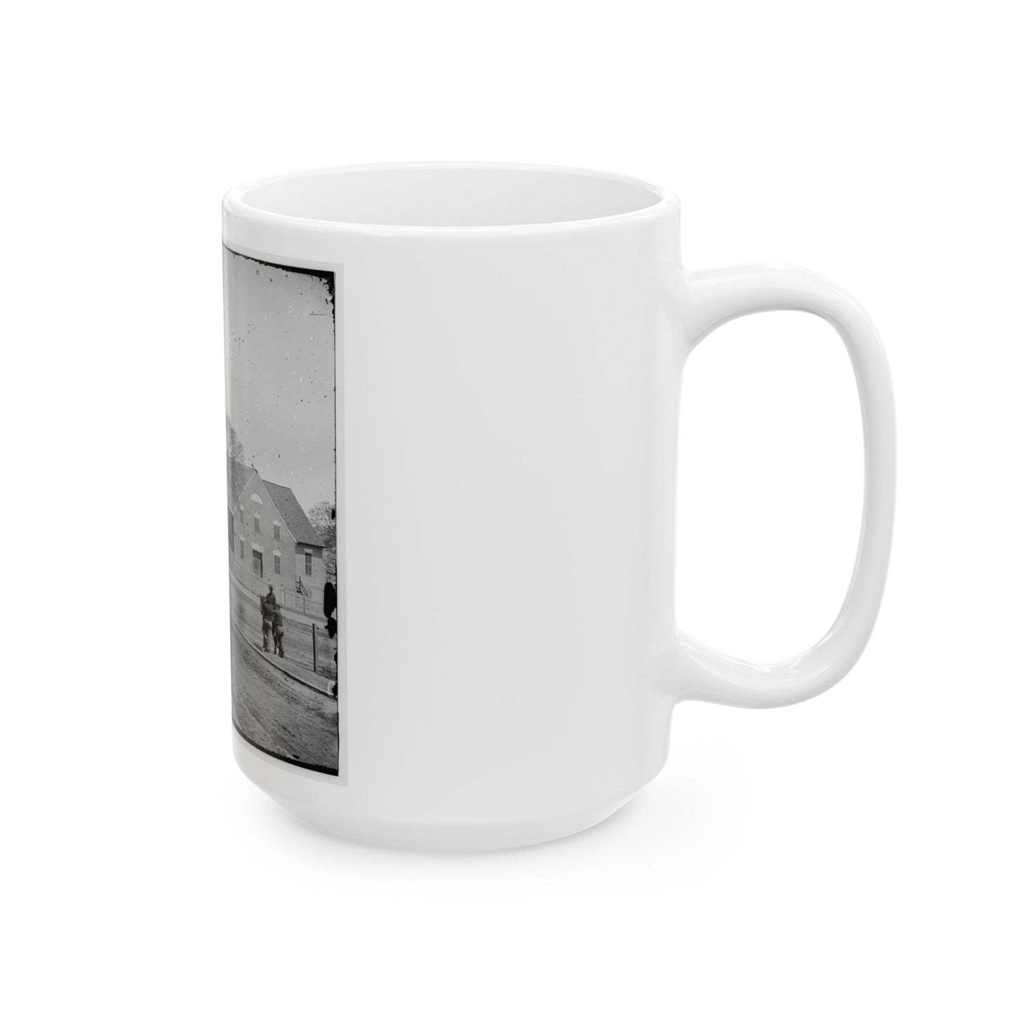 Richmond, Va. First African Church (Broad Street) (U.S. Civil War) White Coffee Mug-The Sticker Space