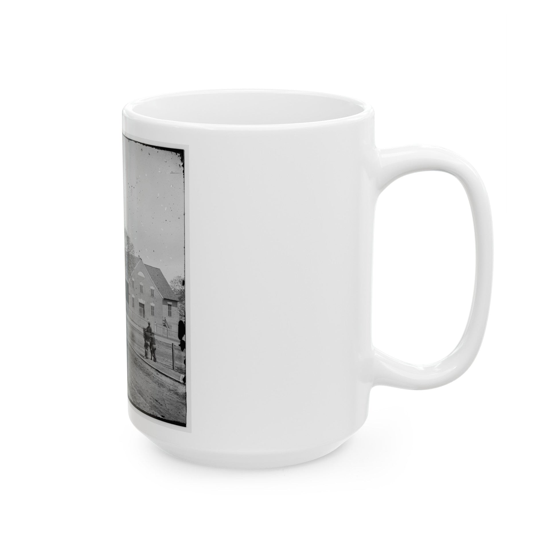 Richmond, Va. First African Church (Broad Street) (U.S. Civil War) White Coffee Mug-The Sticker Space