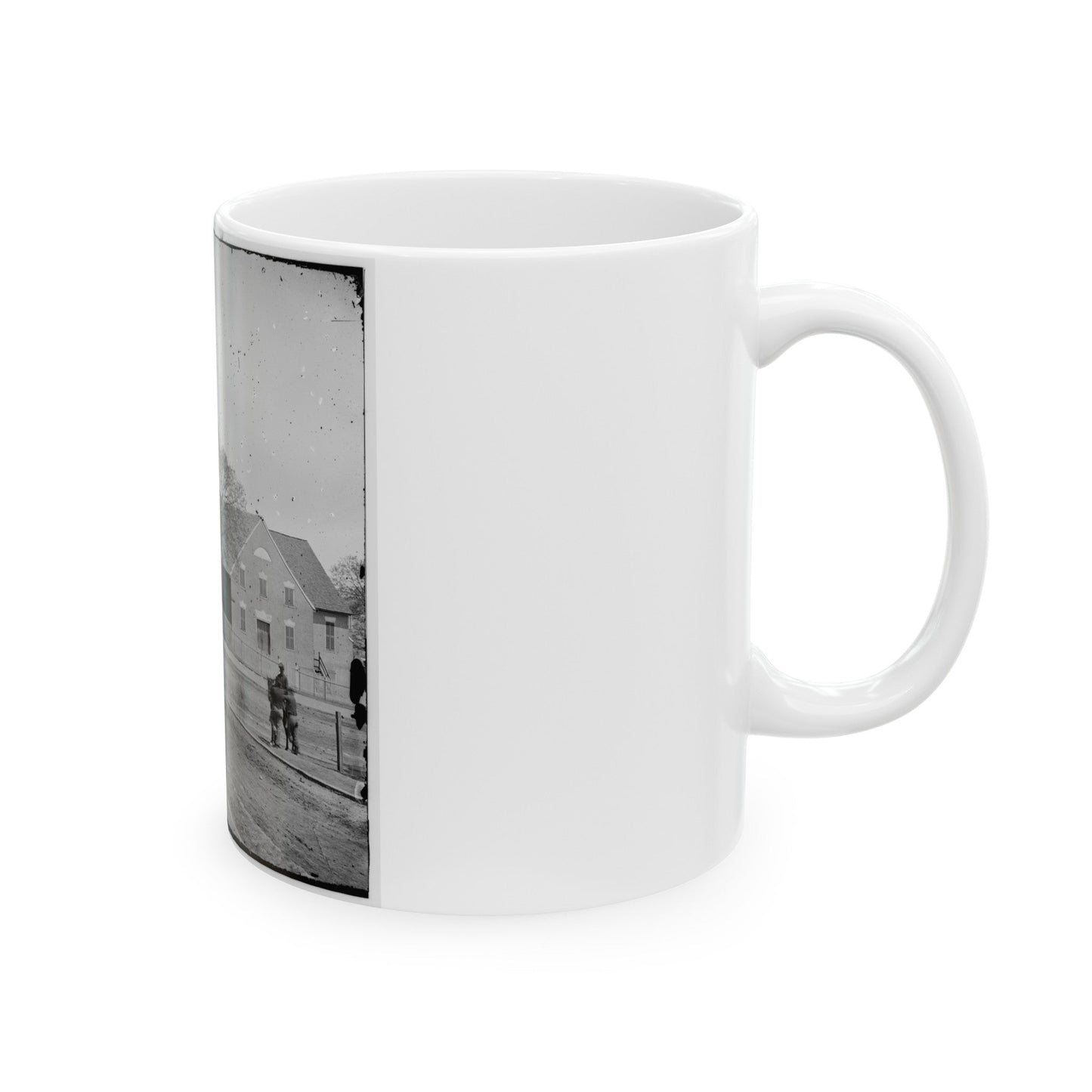 Richmond, Va. First African Church (Broad Street) (U.S. Civil War) White Coffee Mug-The Sticker Space