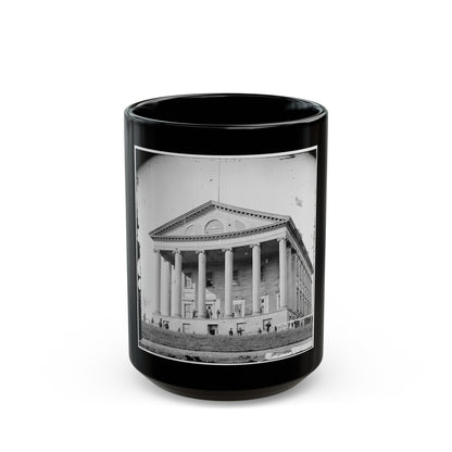 Richmond, Va. Front View Of Capitol (U.S. Civil War) Black Coffee Mug-15oz-The Sticker Space