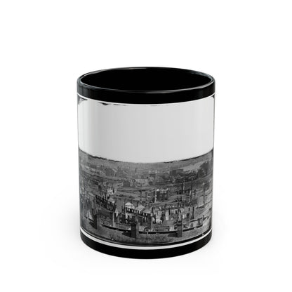 Richmond, Va. General View Of The Burned District (U.S. Civil War) Black Coffee Mug-11oz-The Sticker Space