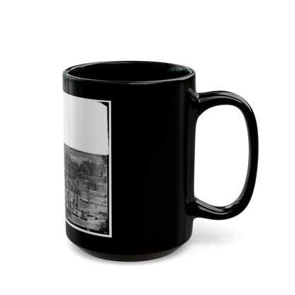 Richmond, Va. General View Of The Burned District (U.S. Civil War) Black Coffee Mug-The Sticker Space