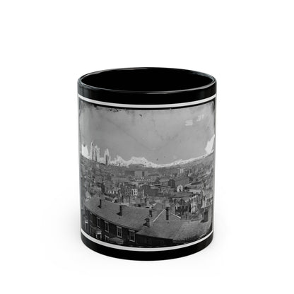 Richmond, Va. General View, With Ruins, From Gambles Hill (U.S. Civil War) Black Coffee Mug-11oz-The Sticker Space