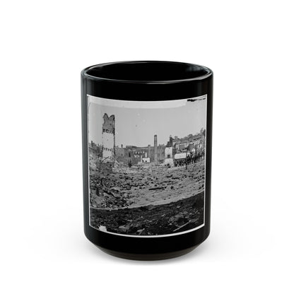 Richmond, Va. Grounds Of The Ruined Arsenal With Scattered Shot And Shell (U.S. Civil War) Black Coffee Mug-15oz-The Sticker Space