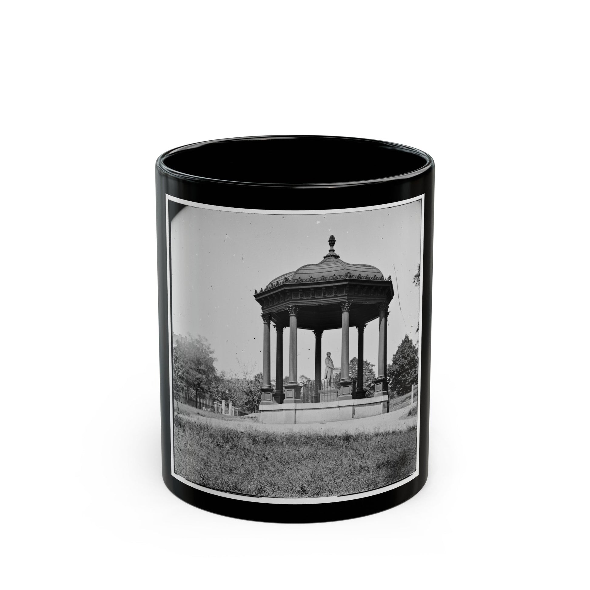 Richmond, Va. Henry Clay Memorial On The Capitol Grounds (U.S. Civil War) Black Coffee Mug-11oz-The Sticker Space