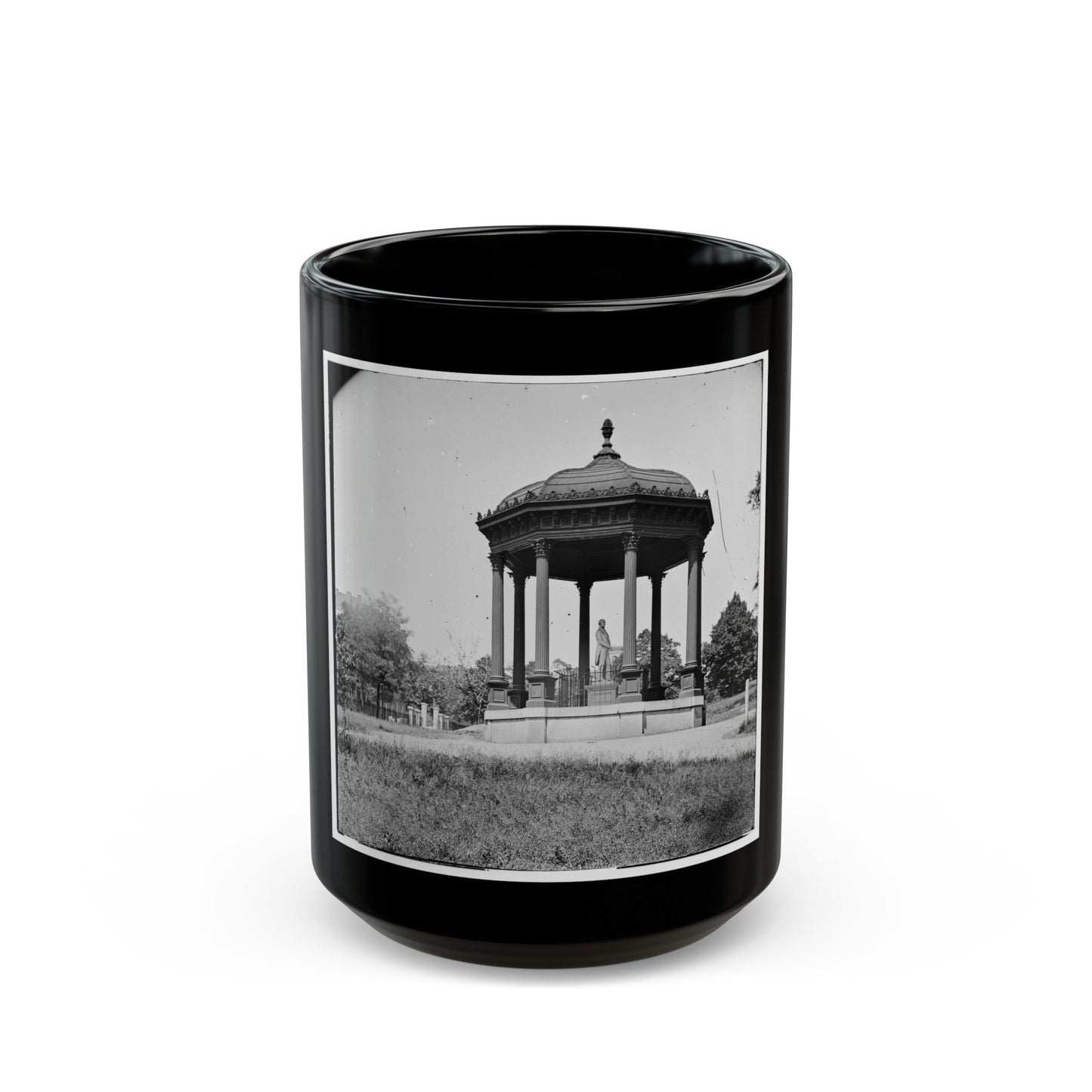 Richmond, Va. Henry Clay Memorial On The Capitol Grounds (U.S. Civil War) Black Coffee Mug-15oz-The Sticker Space