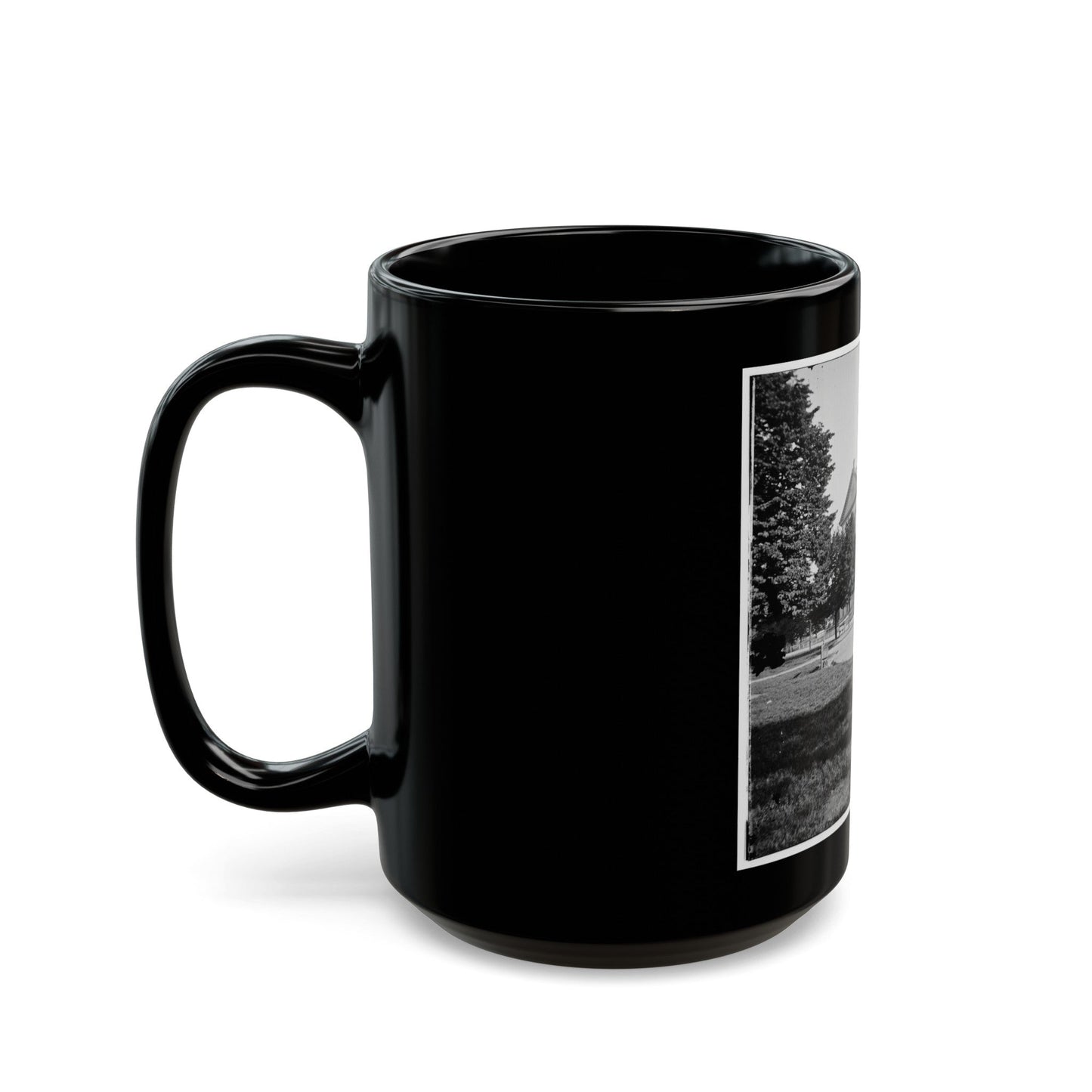 Richmond, Va. Left Side And Rear Of Capitol (U.S. Civil War) Black Coffee Mug-The Sticker Space