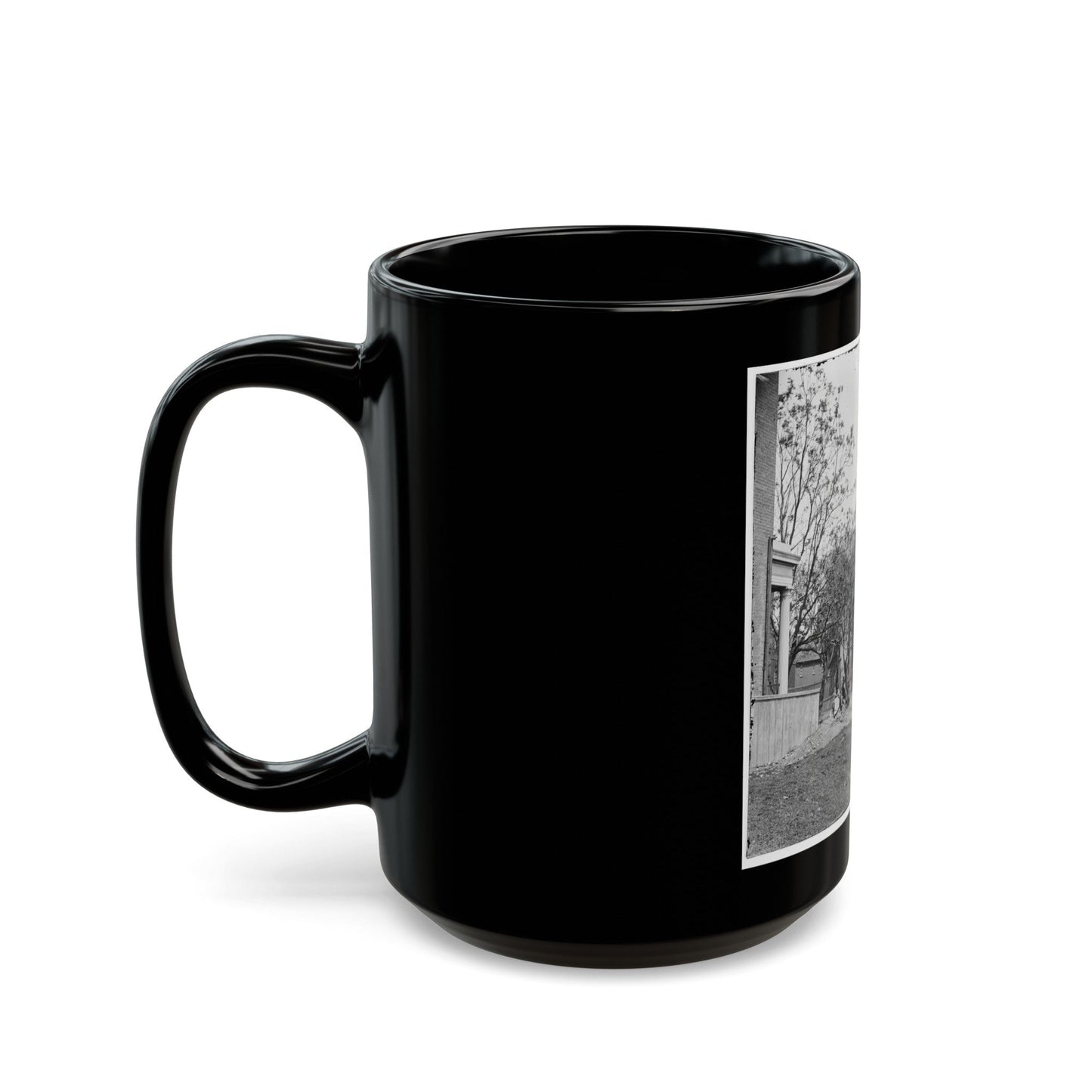 Richmond, Va. Monumental Church (U.S. Civil War) Black Coffee Mug-The Sticker Space