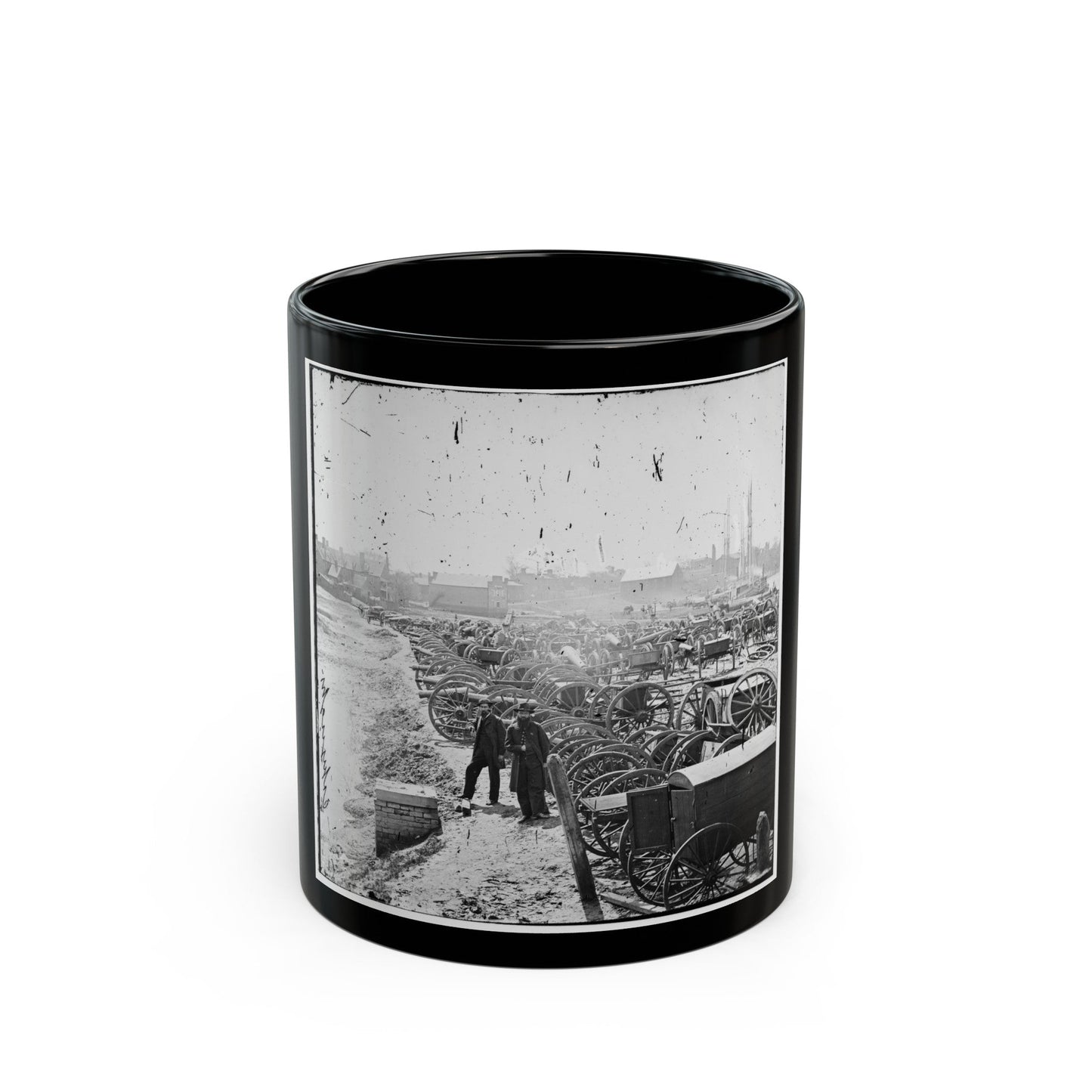 Richmond, Va. Park Of Captured Guns At Rocketts (U.S. Civil War) Black Coffee Mug-11oz-The Sticker Space