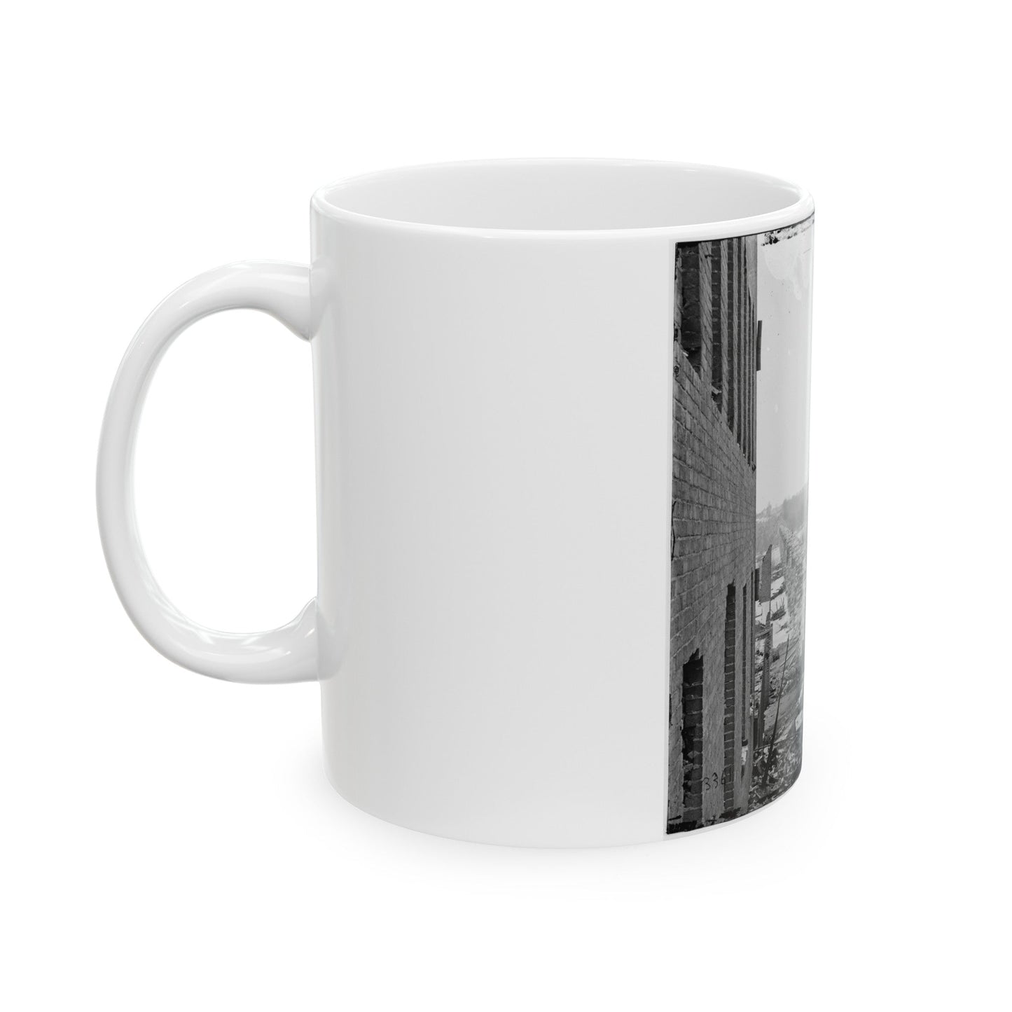 Richmond, Va. Ruins Of Richmond & Petersburg Railroad Bridge (U.S. Civil War) White Coffee Mug-The Sticker Space