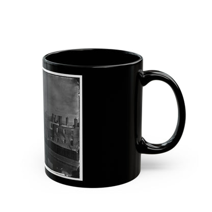 Richmond, Va. Ruins Of State Arsenal From The Canal (U.S. Civil War) Black Coffee Mug-The Sticker Space