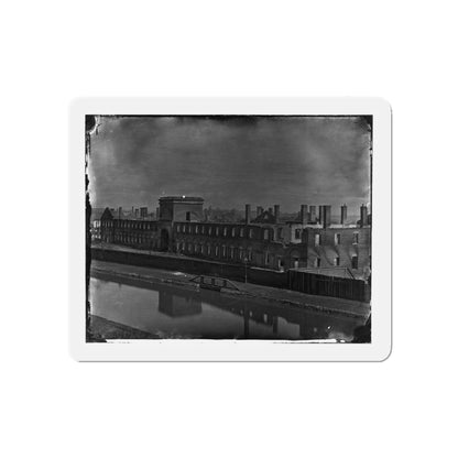 Richmond, Va. Ruins Of State Arsenal From The Canal (U.S. Civil War) Refrigerator Magnet-5" x 5"-The Sticker Space