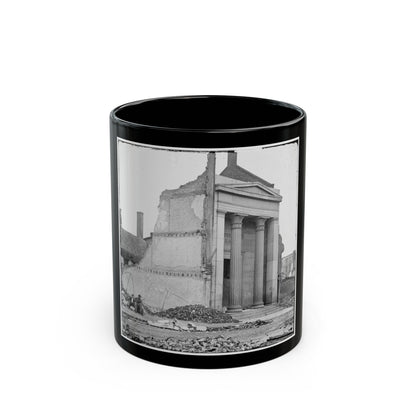 Richmond, Va. Ruins Of The Exchange Bank (Main Street) With The Facade Nearly Intact (U.S. Civil War) Black Coffee Mug-11oz-The Sticker Space