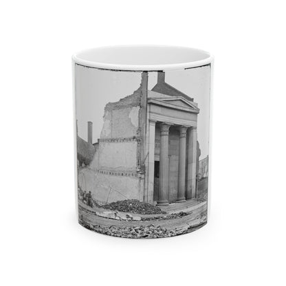 Richmond, Va. Ruins Of The Exchange Bank (Main Street) With The Facade Nearly Intact (U.S. Civil War) White Coffee Mug-11oz-The Sticker Space