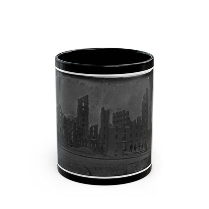 Richmond, Va. Ruins Of The Gallego Flour Mill; A Later View (U.S. Civil War) Black Coffee Mug-11oz-The Sticker Space