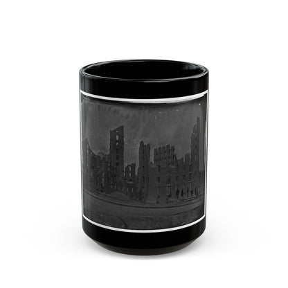 Richmond, Va. Ruins Of The Gallego Flour Mill; A Later View (U.S. Civil War) Black Coffee Mug-15oz-The Sticker Space