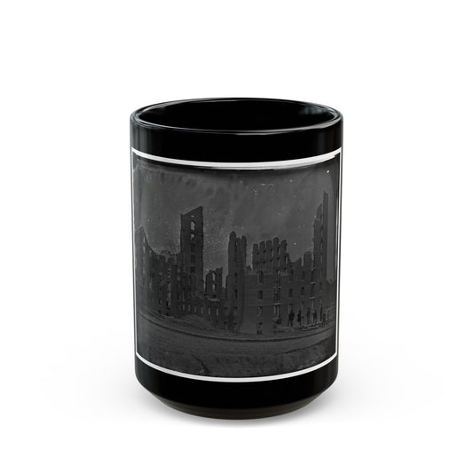 Richmond, Va. Ruins Of The Gallego Flour Mill; A Later View (U.S. Civil War) Black Coffee Mug-15oz-The Sticker Space