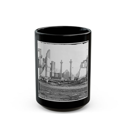 Richmond, Va. Ruins Of The Southern Express Office (Carey Street) (U.S. Civil War) Black Coffee Mug-15oz-The Sticker Space