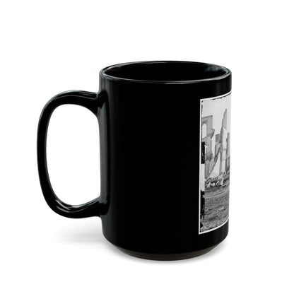 Richmond, Va. Ruins Of The Southern Express Office (Carey Street) (U.S. Civil War) Black Coffee Mug-The Sticker Space