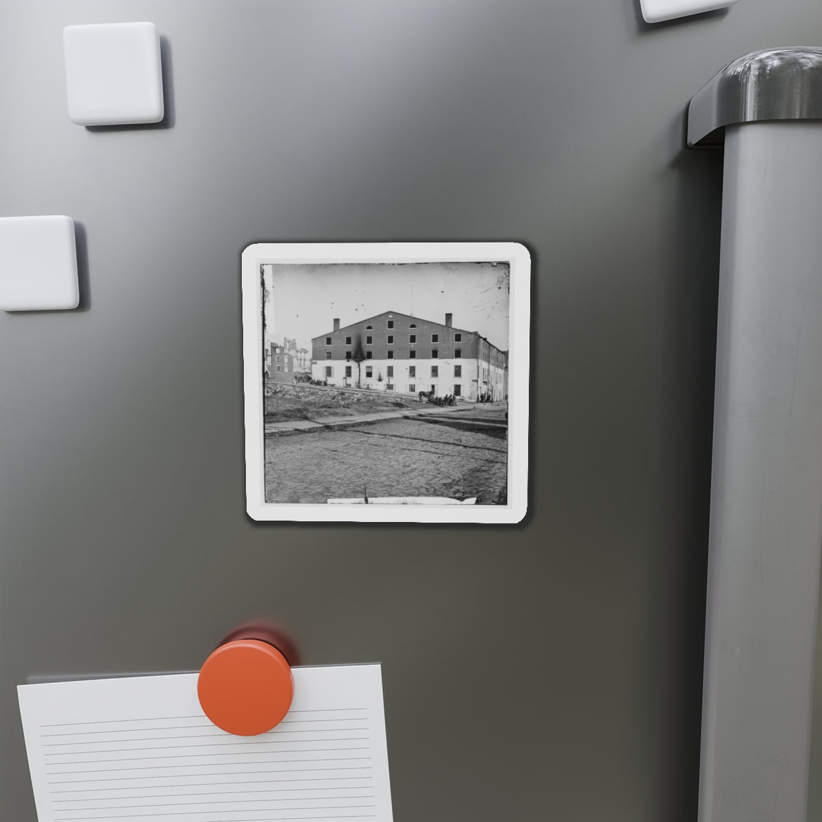 Richmond, Va. Side And Rear View Of Libby Prison (U.S. Civil War) Refrigerator Magnet-The Sticker Space