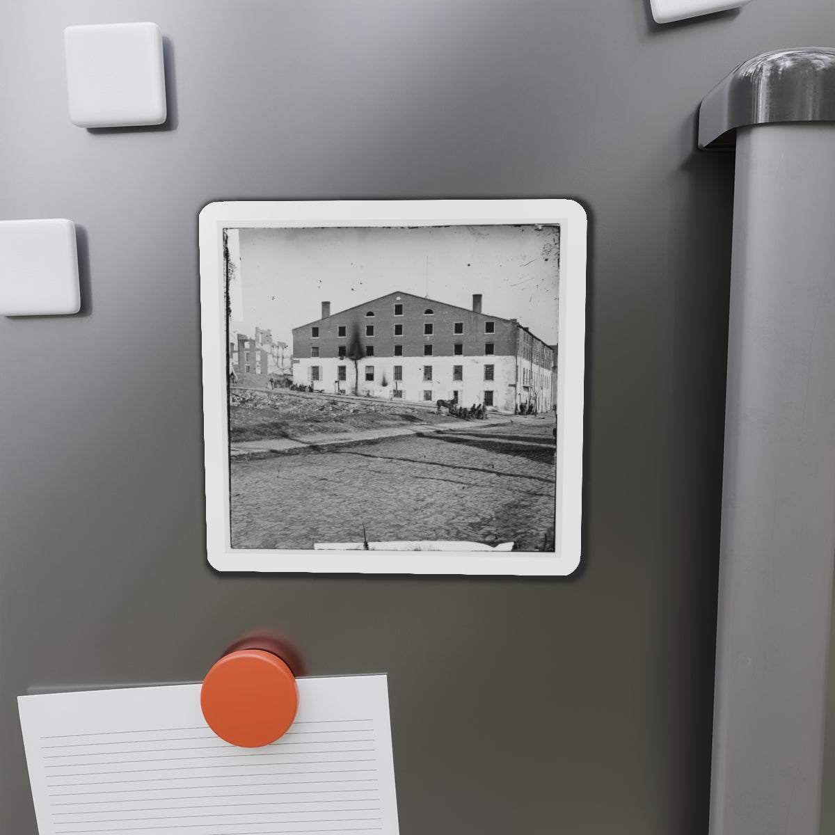 Richmond, Va. Side And Rear View Of Libby Prison (U.S. Civil War) Refrigerator Magnet-The Sticker Space