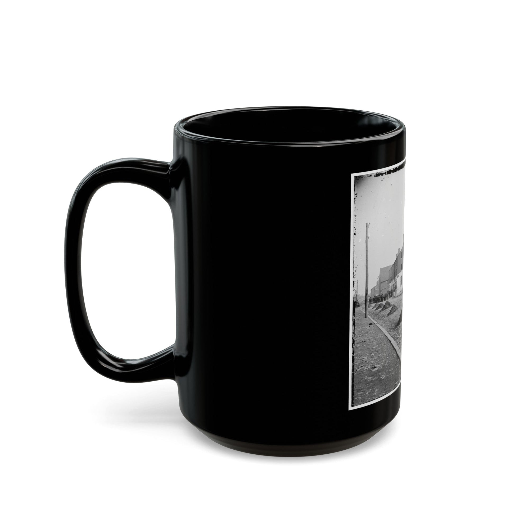 Richmond, Va. Side View Of Libby Prison (U.S. Civil War) Black Coffee Mug-The Sticker Space