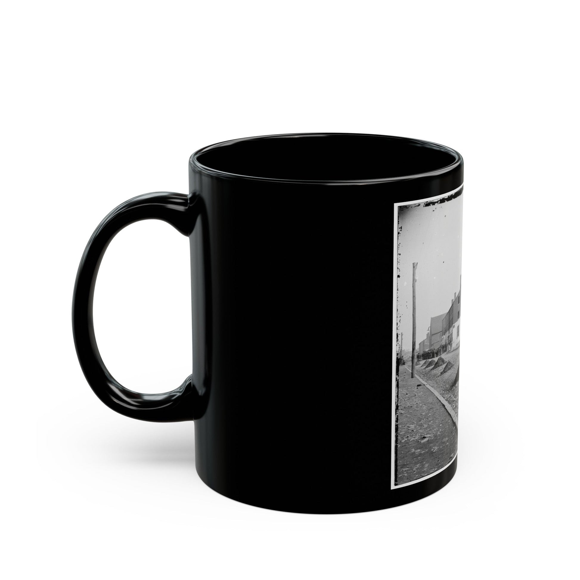 Richmond, Va. Side View Of Libby Prison (U.S. Civil War) Black Coffee Mug-The Sticker Space