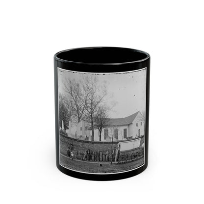 Richmond, Va. St. John's Church And Graveyard From Street (U.S. Civil War) Black Coffee Mug-11oz-The Sticker Space