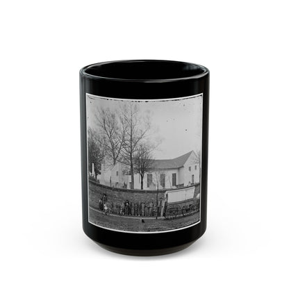 Richmond, Va. St. John's Church And Graveyard From Street (U.S. Civil War) Black Coffee Mug-15oz-The Sticker Space