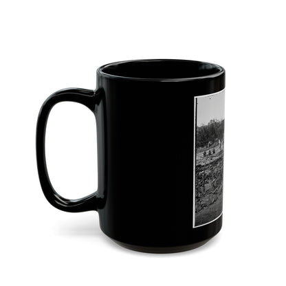 Richmond, Va. Stacked And Scattered Ammunition Near The State Arsenal (U.S. Civil War) Black Coffee Mug-The Sticker Space