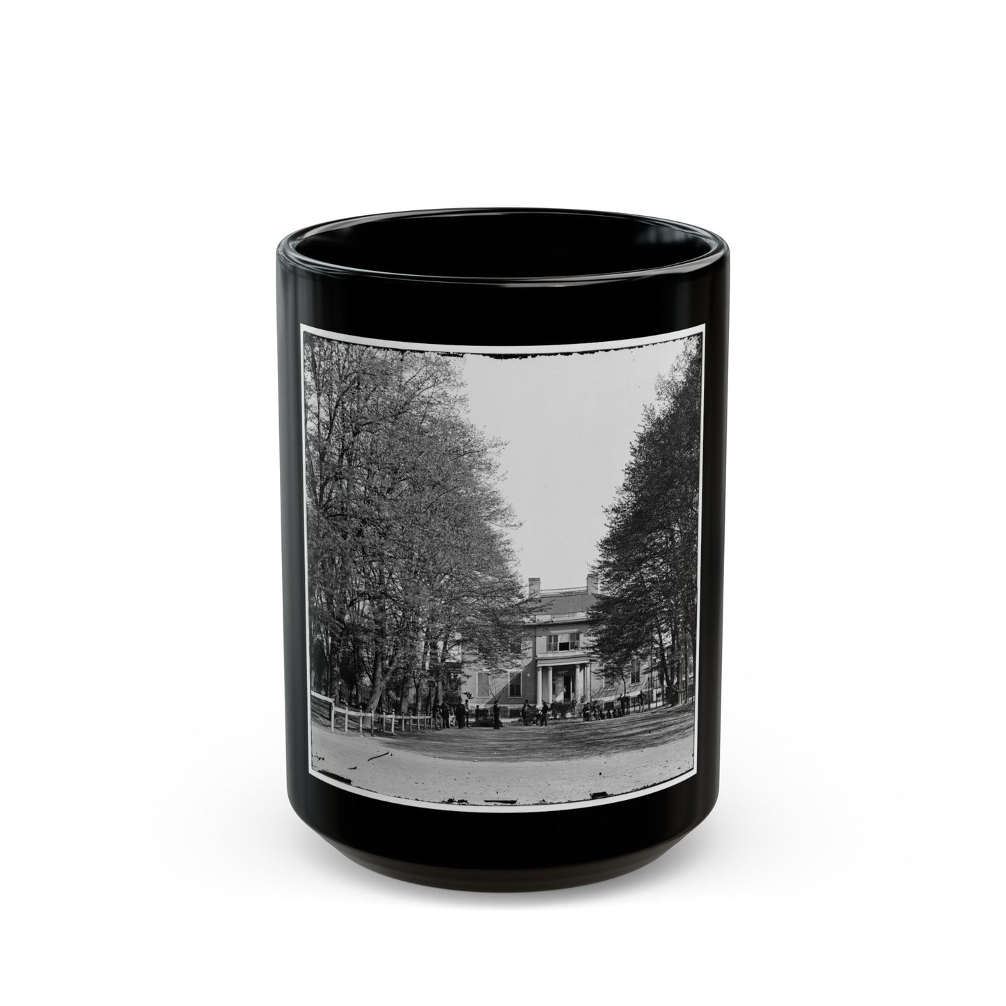 Richmond, Va. The Governor's Mansion (U.S. Civil War) Black Coffee Mug-15oz-The Sticker Space