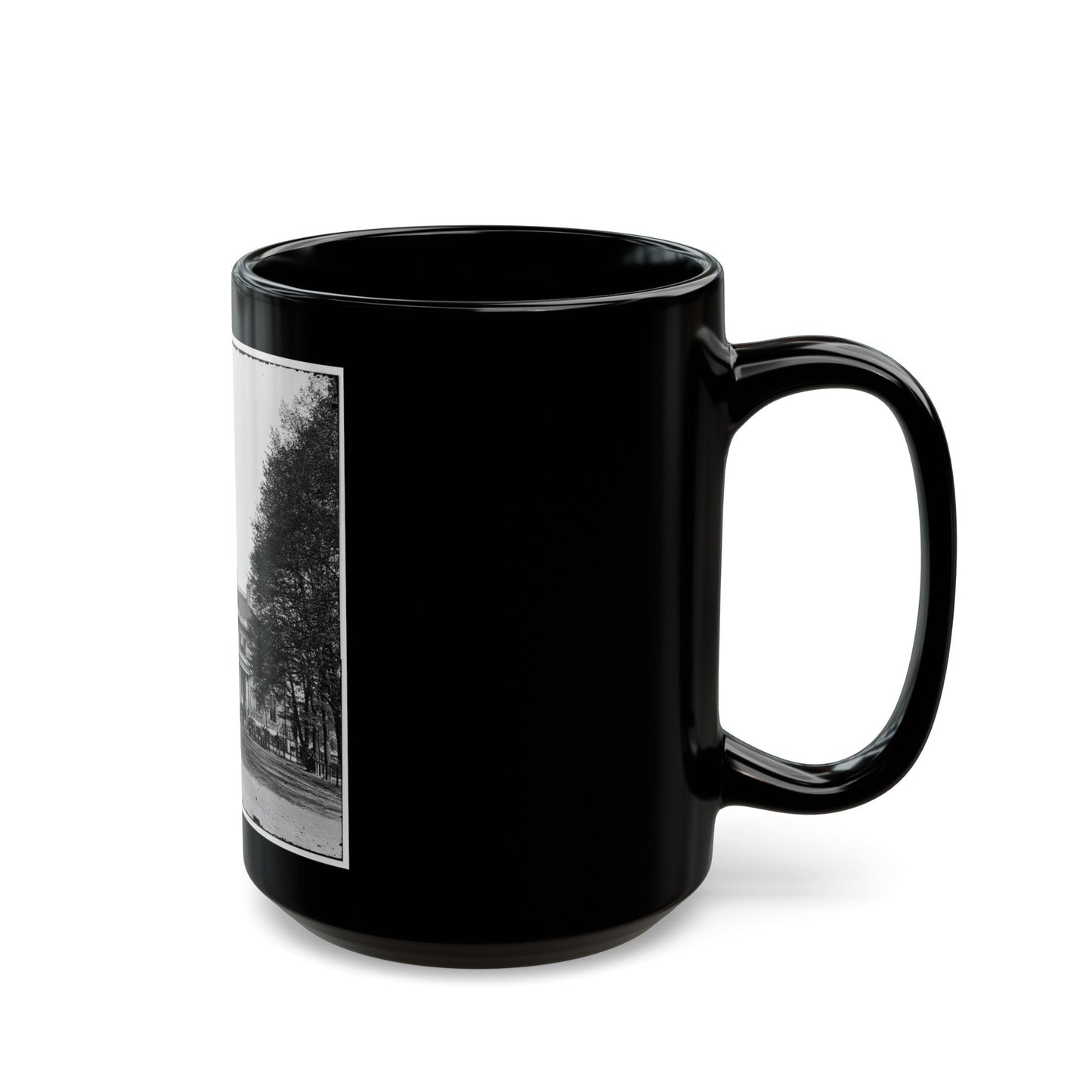 Richmond, Va. The Governor's Mansion (U.S. Civil War) Black Coffee Mug-The Sticker Space