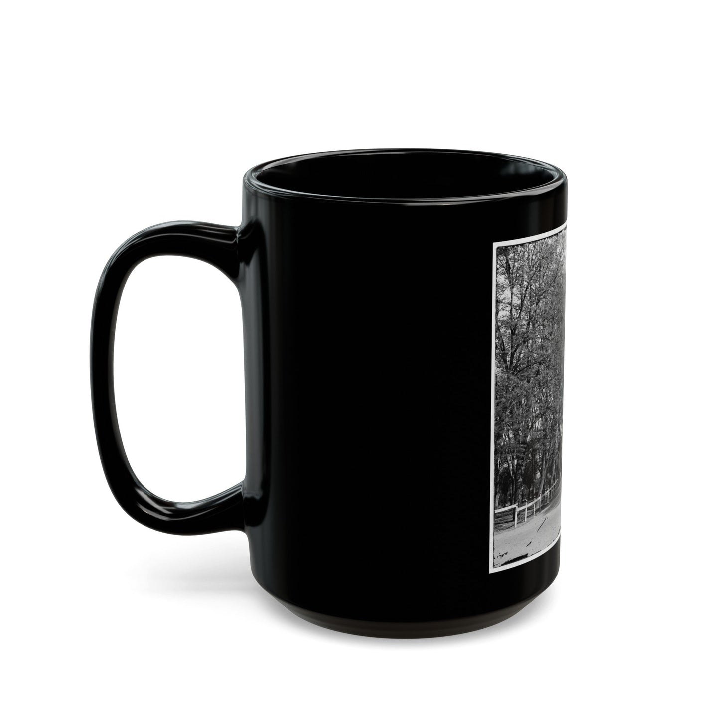 Richmond, Va. The Governor's Mansion (U.S. Civil War) Black Coffee Mug-The Sticker Space