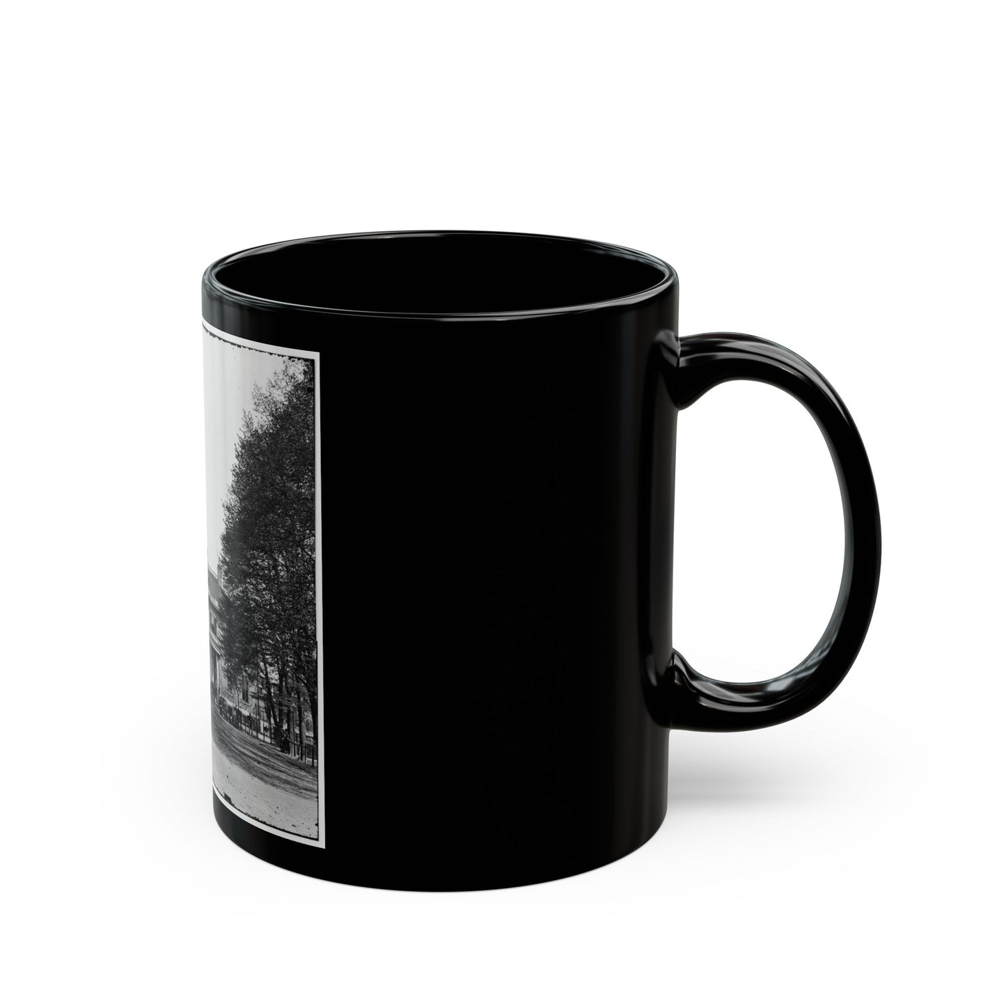 Richmond, Va. The Governor's Mansion (U.S. Civil War) Black Coffee Mug-The Sticker Space