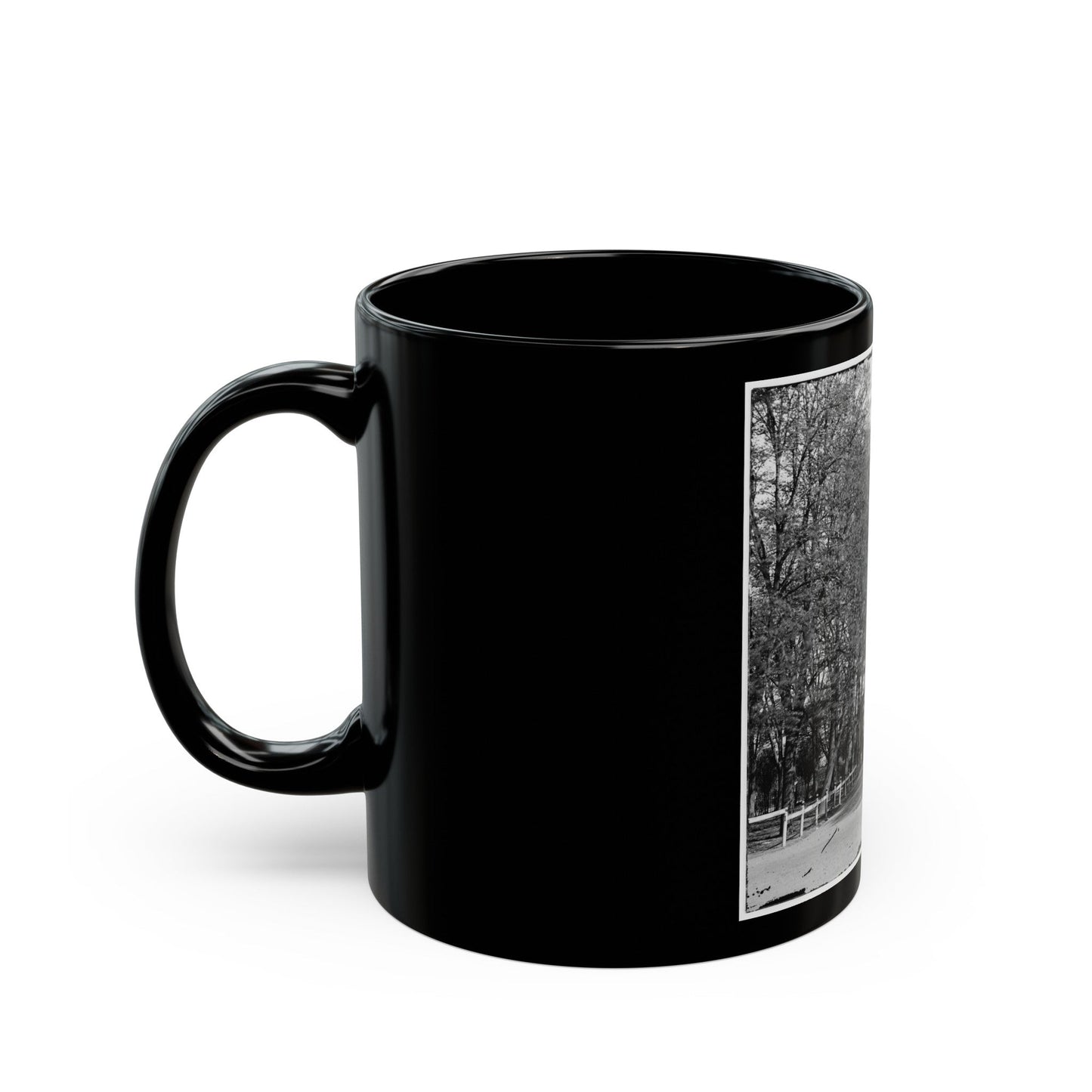 Richmond, Va. The Governor's Mansion (U.S. Civil War) Black Coffee Mug-The Sticker Space