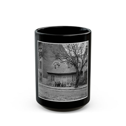 Richmond, Va. The Old Stone House ( Washington's Headquarters, 1916 East Main Street (U.S. Civil War) Black Coffee Mug-15oz-The Sticker Space