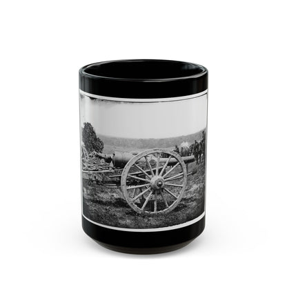 Richmond, Va., Vicinity. 1st New York Pettit's Battery, Artillery (U.S. Civil War) Black Coffee Mug-15oz-The Sticker Space