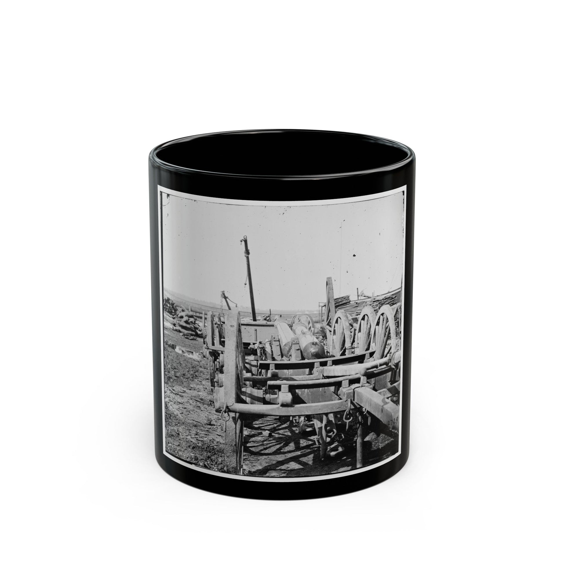 Richmond, Virginia. French 12-Pdr. Bronze Field Guns Importes From France (U.S. Civil War) Black Coffee Mug-11oz-The Sticker Space