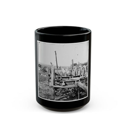 Richmond, Virginia. French 12-Pdr. Bronze Field Guns Importes From France (U.S. Civil War) Black Coffee Mug-15oz-The Sticker Space