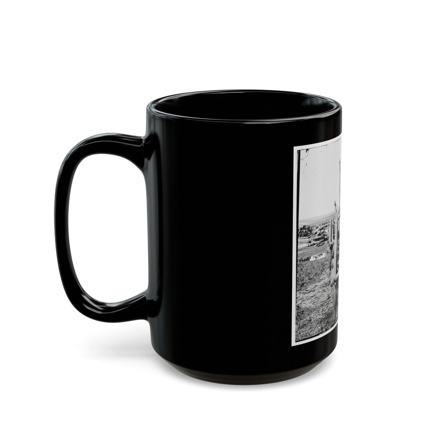 Richmond, Virginia. French 12-Pdr. Bronze Field Guns Importes From France (U.S. Civil War) Black Coffee Mug-The Sticker Space