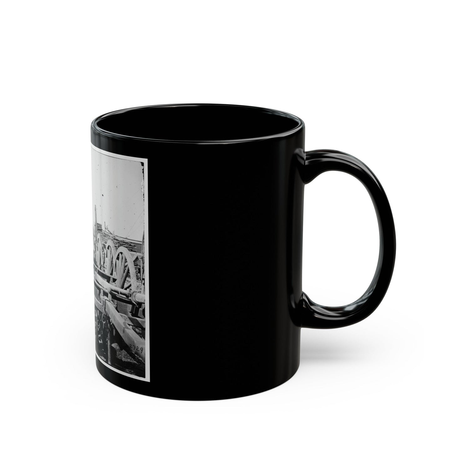 Richmond, Virginia. French 12-Pdr. Bronze Field Guns Importes From France (U.S. Civil War) Black Coffee Mug-The Sticker Space