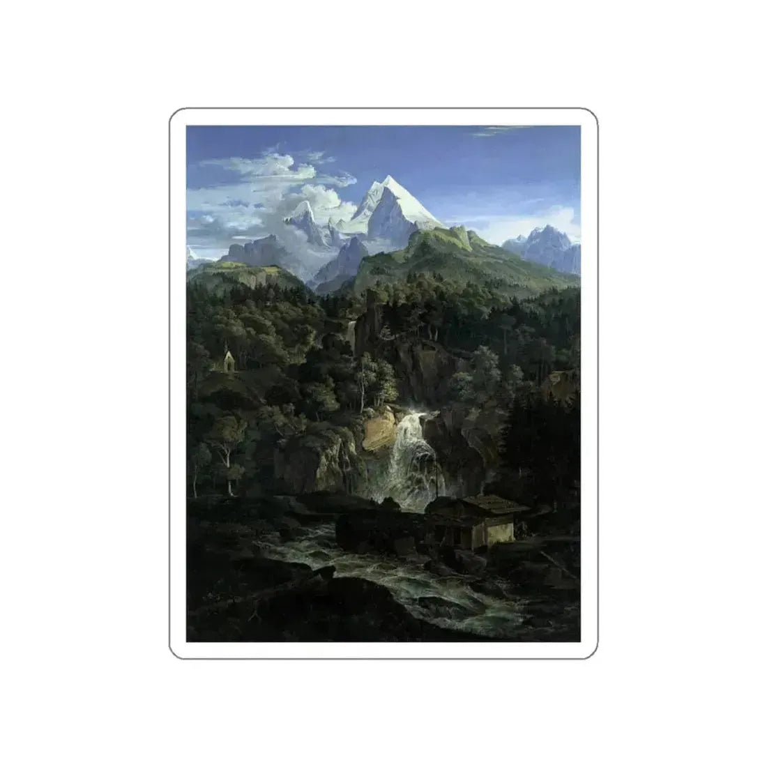 RICHTER, Adrian Ludwig - The Watzman (Artwork) STICKER Vinyl Die-Cut Decal White Die-Cut 3 Inch - The Sticker Space