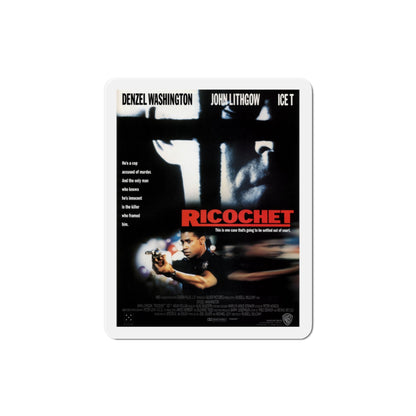 Ricochet 1991 Movie Poster Die-Cut Magnet-3" x 3"-The Sticker Space