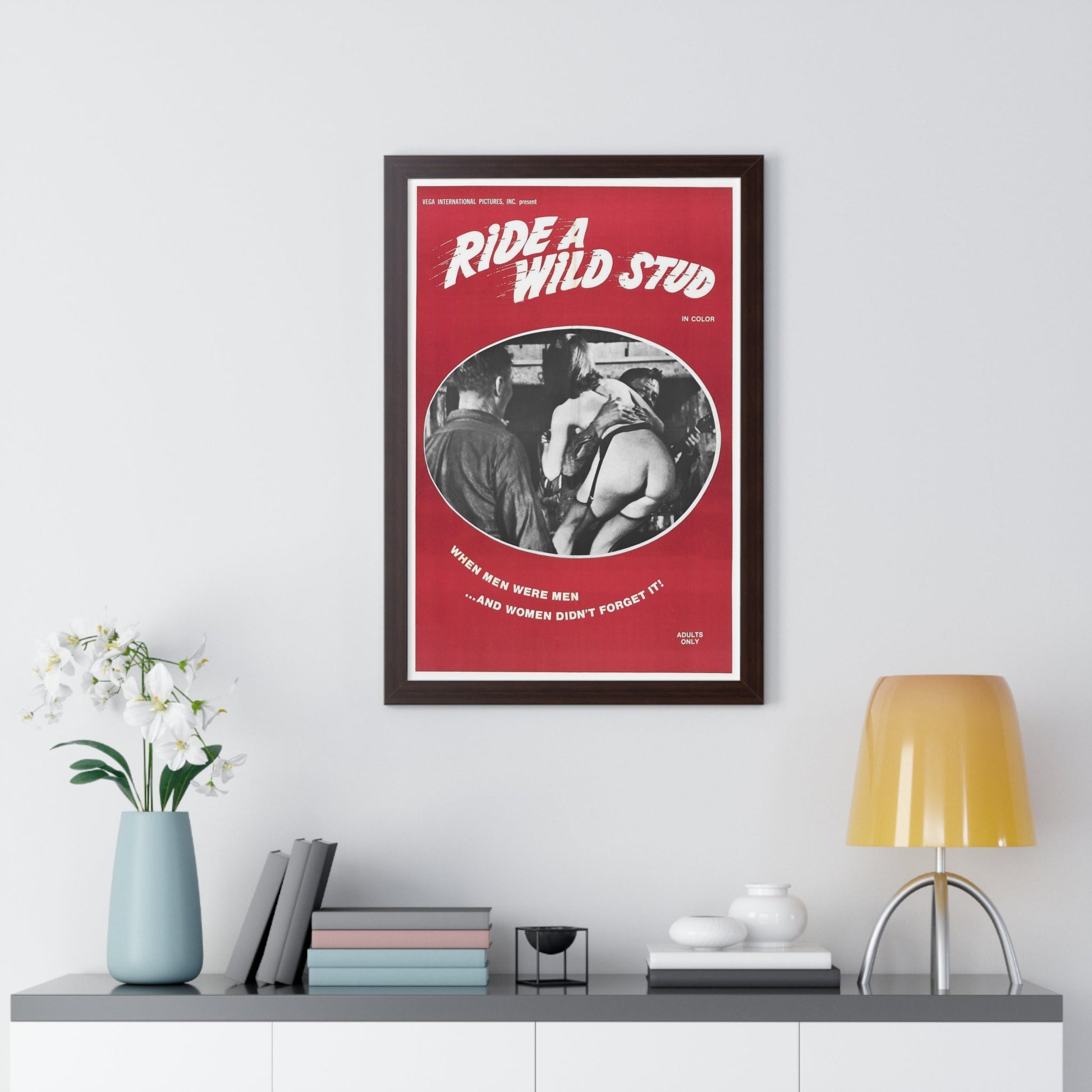 RIDE A WILD STUD 1969 - Framed Movie Poster-The Sticker Space