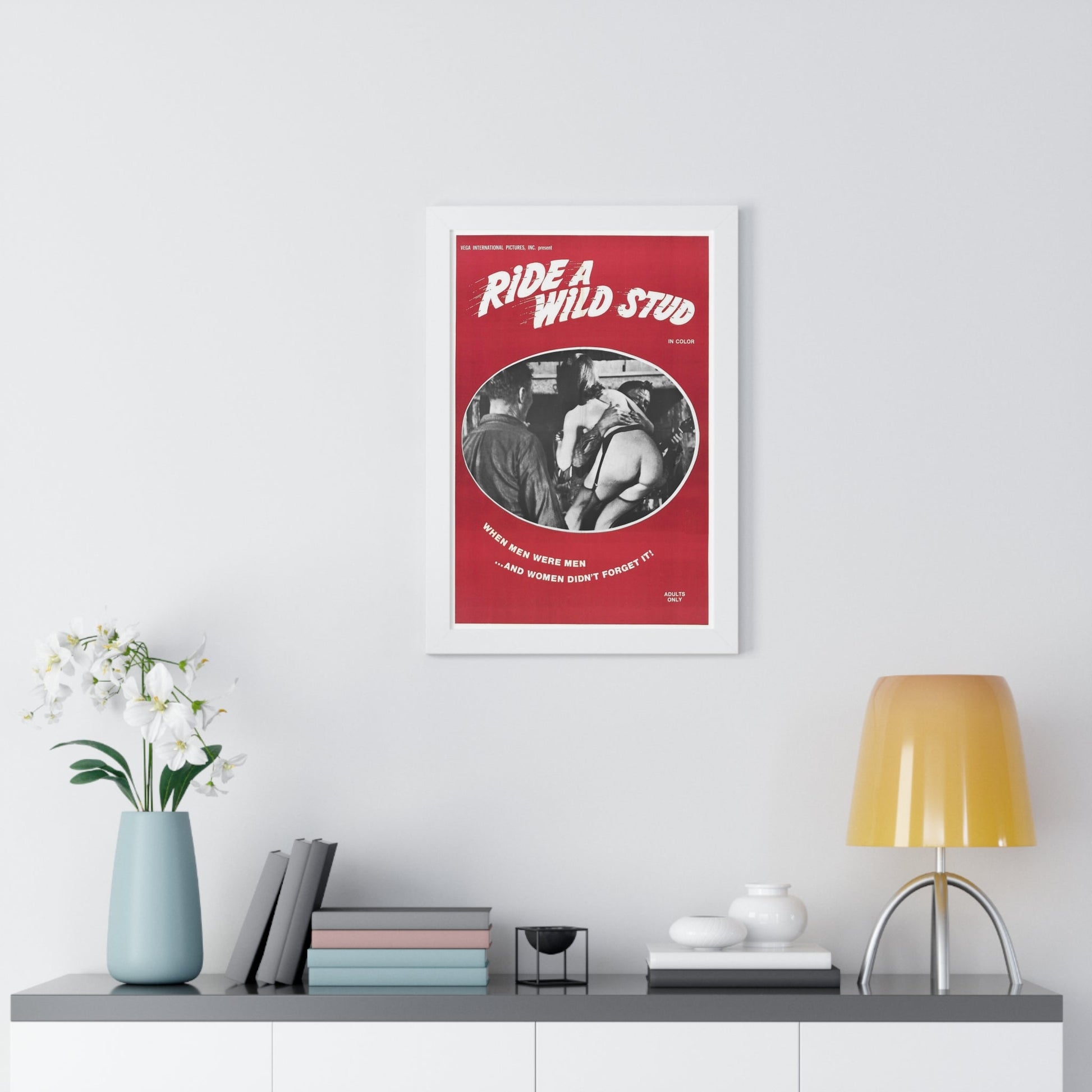 RIDE A WILD STUD 1969 - Framed Movie Poster-The Sticker Space