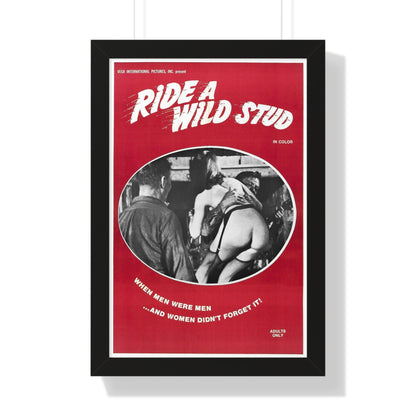 RIDE A WILD STUD 1969 - Framed Movie Poster-16″ x 24″-The Sticker Space