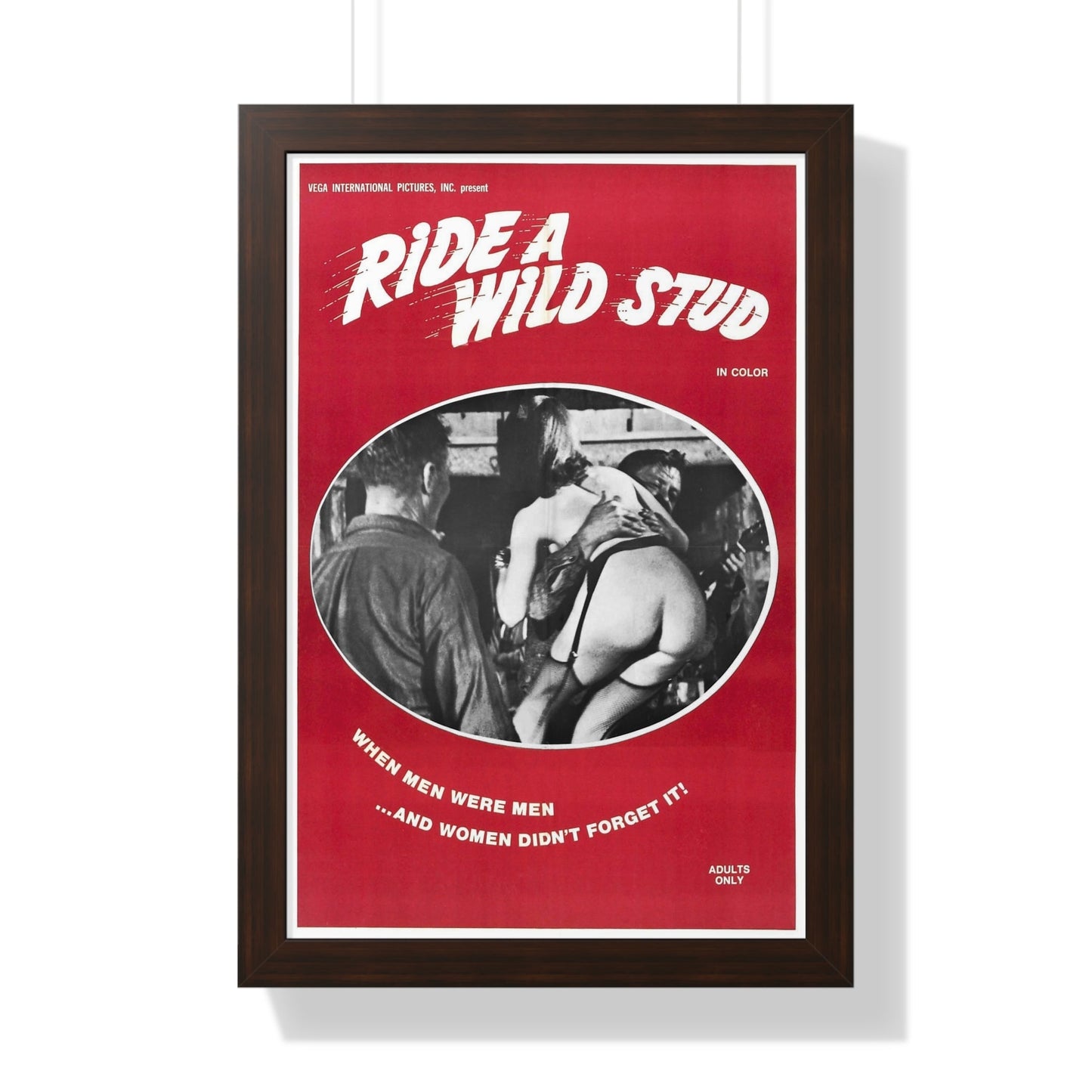 RIDE A WILD STUD 1969 - Framed Movie Poster-16″ x 24″-The Sticker Space