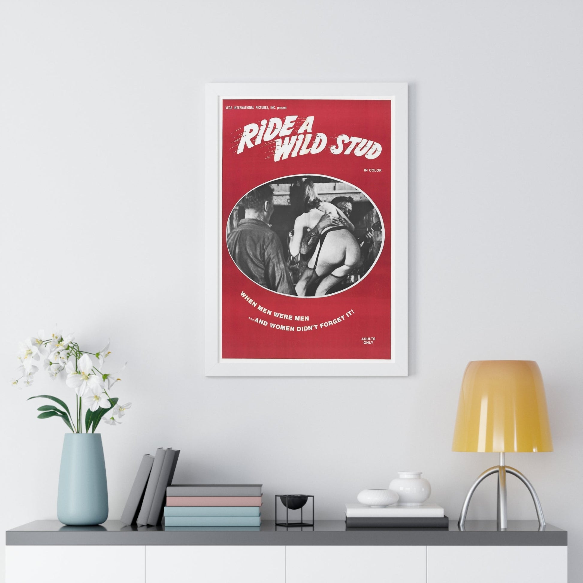 RIDE A WILD STUD 1969 - Framed Movie Poster-The Sticker Space